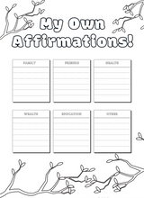Load image into Gallery viewer, Affirmations Activity Book For Girls
